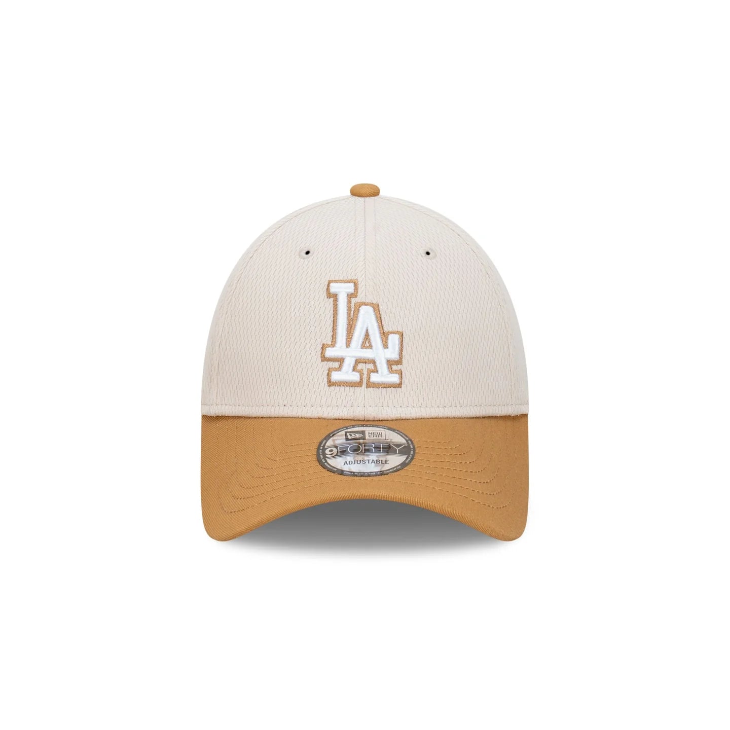 LA Dodgers Hat - Dashmark Wheat 2-Tone MLB 9Forty Strapback Cap - New Era